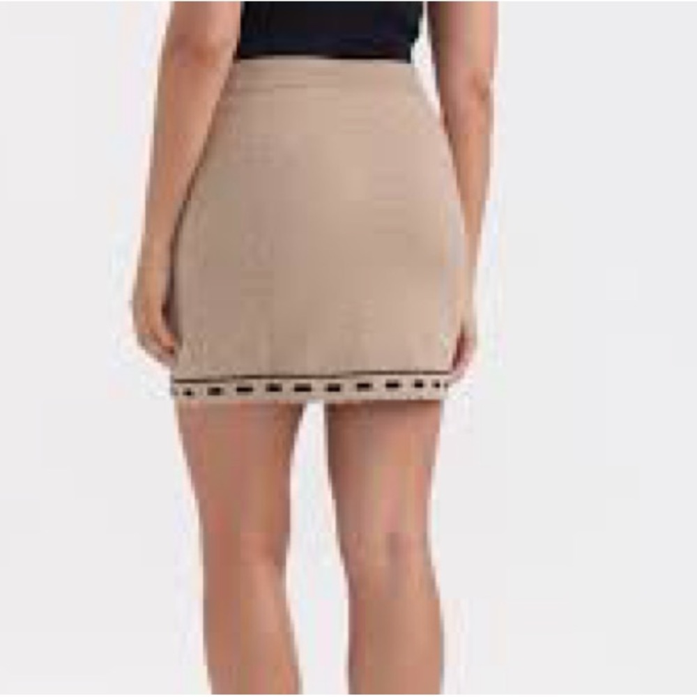NWT Ellen Tracy Seed Stitch Contrast Trim Skirt L - Picture 2 of 7